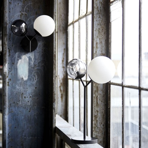 Lampe de table Twice noir House Doctor