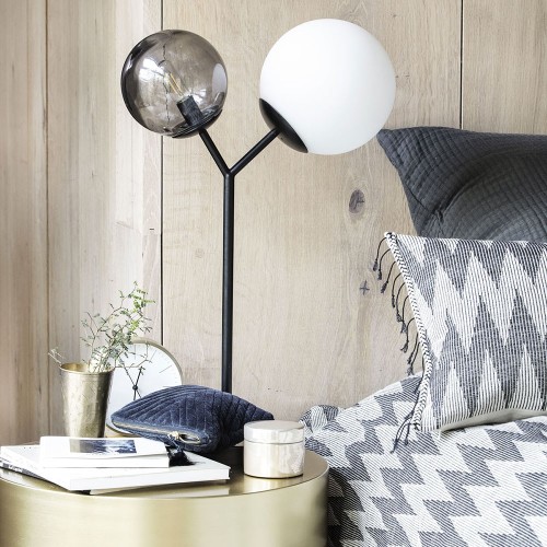 Lampe de table Twice noir House Doctor