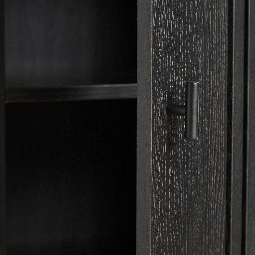 Credenza alta Array nera 80cm Woud