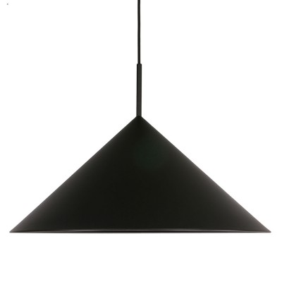 Metal triangle pendant lamp black HKliving