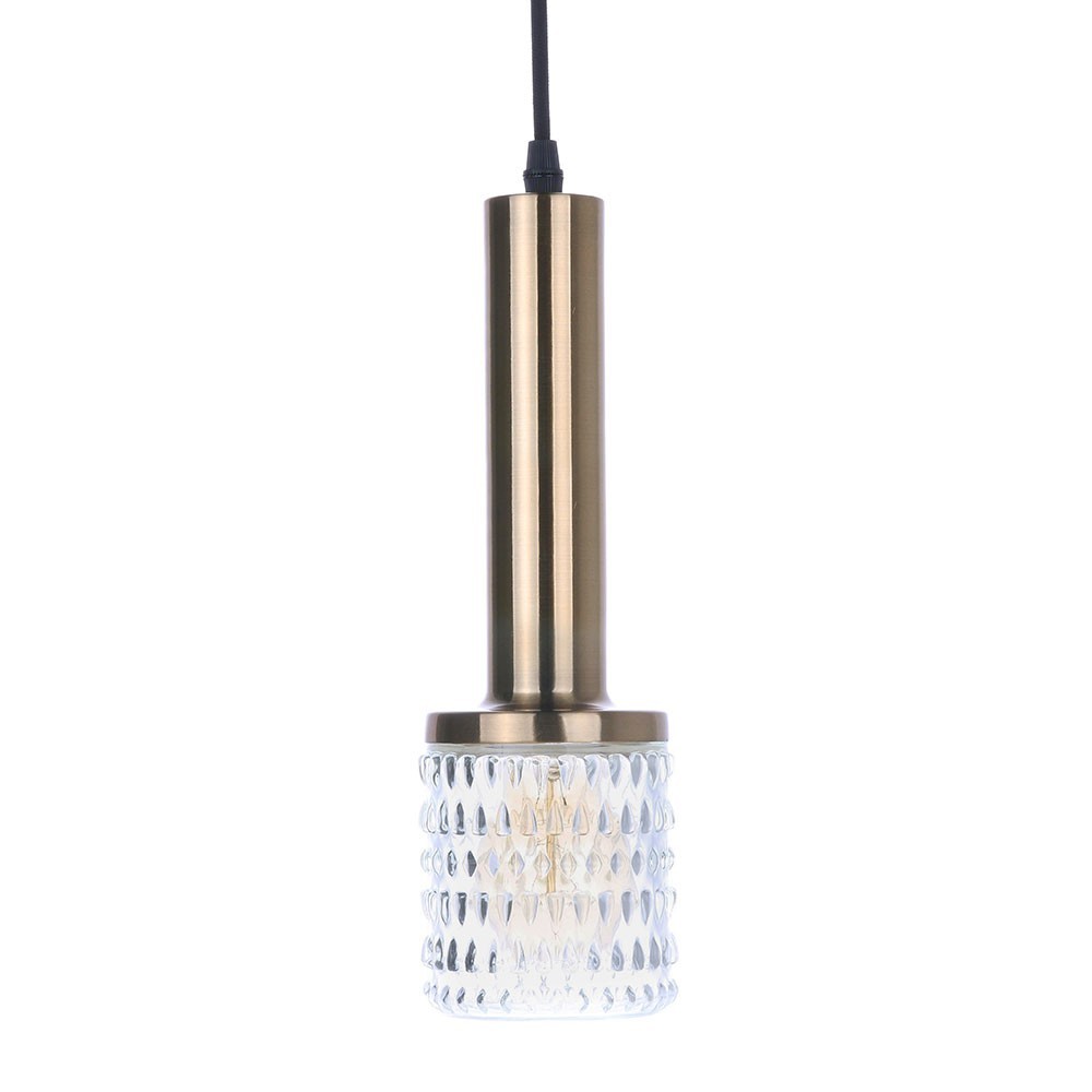 Brass/glass pendle lamp HKliving