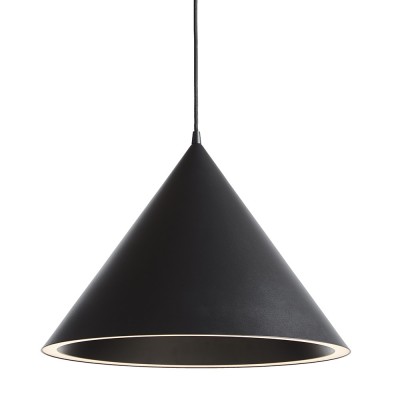 Hanglamp Annular Large zwart Woud