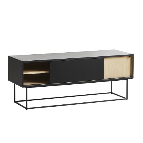 Virka sideboard low black painted oak Woud