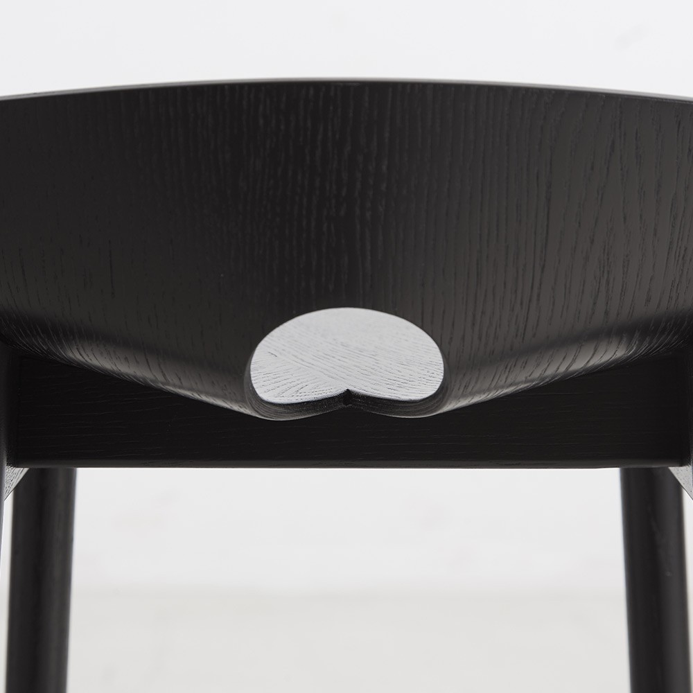 Mono bar stool black Woud