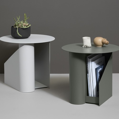 Table d'appoint Sentrum warm grey Woud