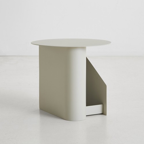 Mesa auxiliar Sentrum gris cálido Woud