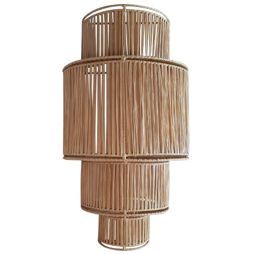 Lampada da parete in rafia a 4 livelli Honoré