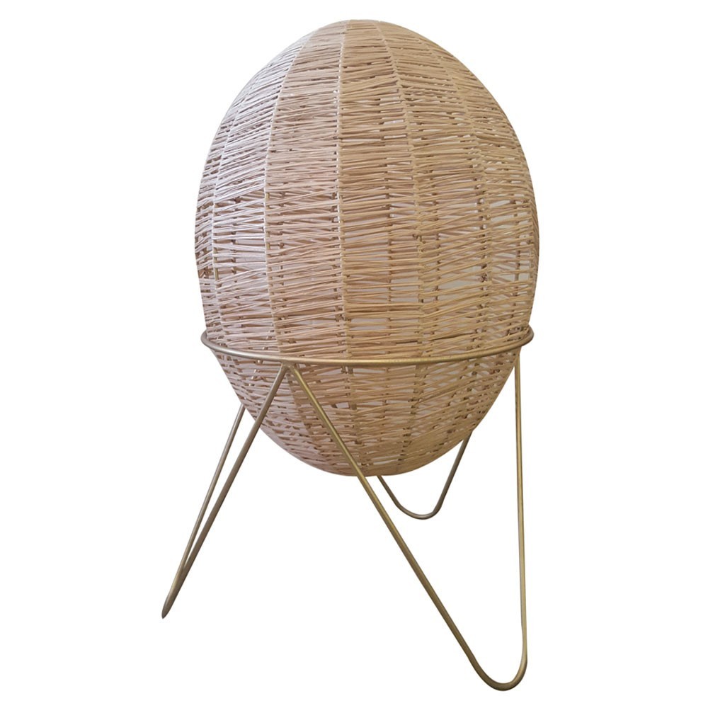 Lampe Oeuf raphia S Honoré