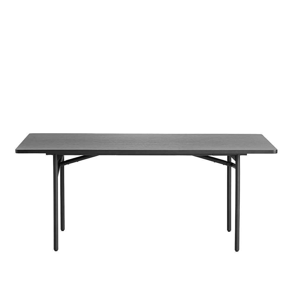 Diagonal table black Woud