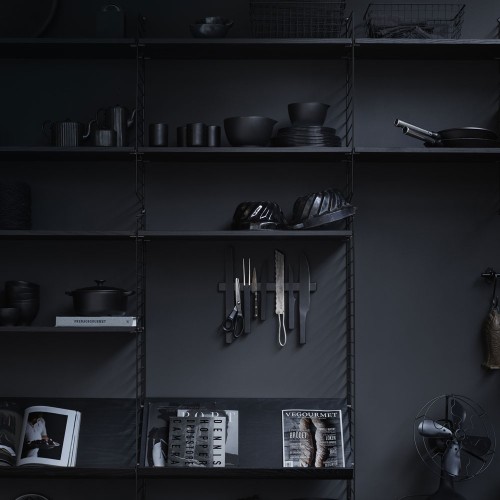 Racks de pared negros - String system String Furniture