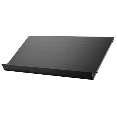 Schwarz gebeiztes Eschenregal - Saitensystem String Furniture String Furniture