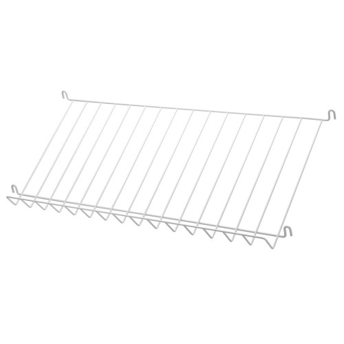 White metal magazine shelf - String system String