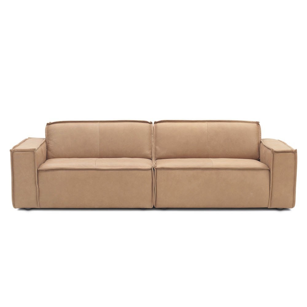 Edge sofa 3 seaters Leather Naturale 8002 Sand Fést