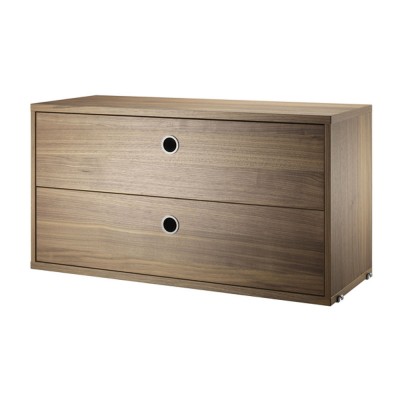 Walnut chest of drawers - String system String String Furniture