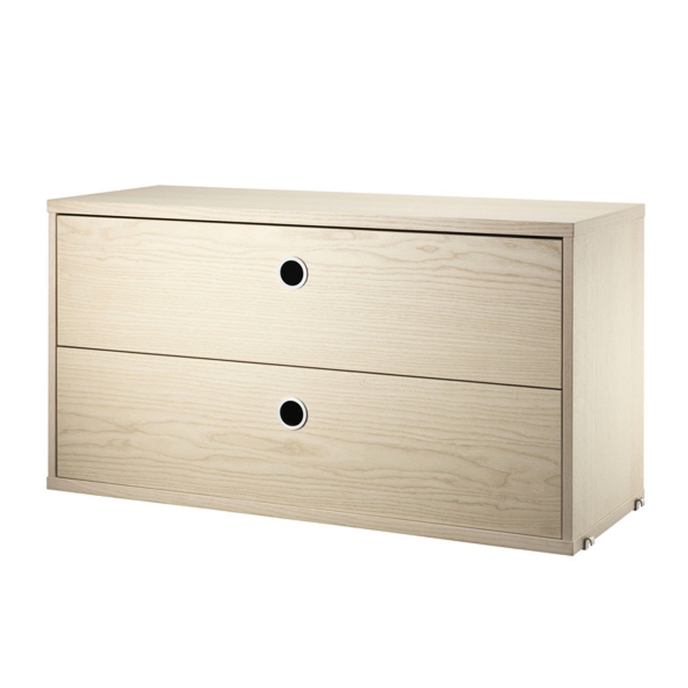 Ash chest of drawers - String system String