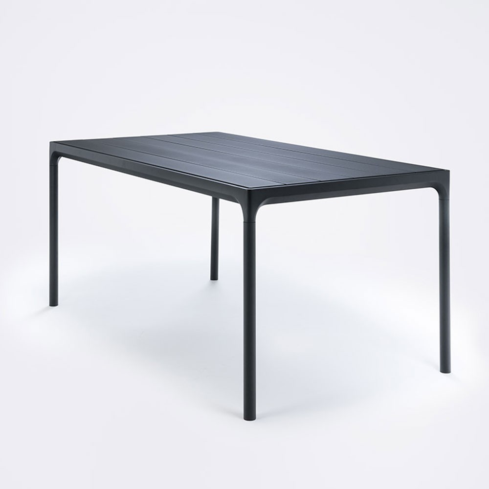 Four dining table 90x160cm black Houe