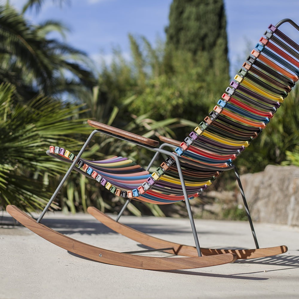 Rocking chair Click multicolore 2 Houe