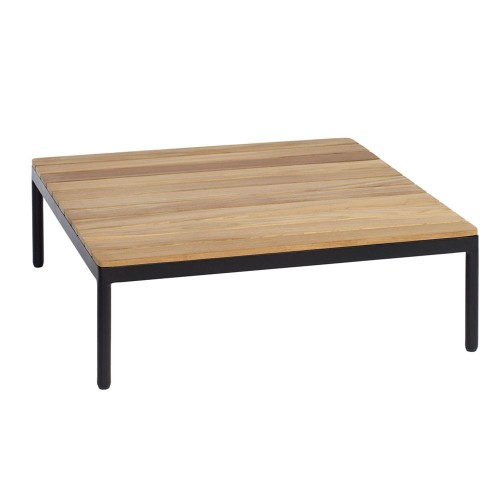 Tavolino Riad 74x74 cm in teak / antracite Oasiq