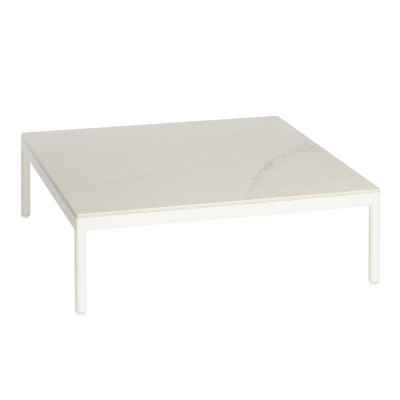 Tavolino in ceramica Riad 74x74cm bianco Oasiq Oasiq