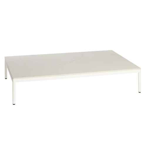 Riad salontafel keramiek 124x74cm wit Oasiq