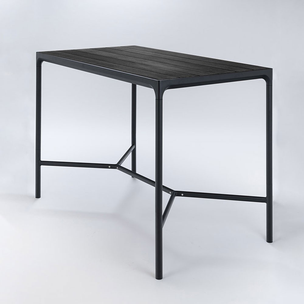 Table haute Four 90x160 cm noir Houe