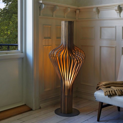Vloerlamp Diva gerookt eiken Northern