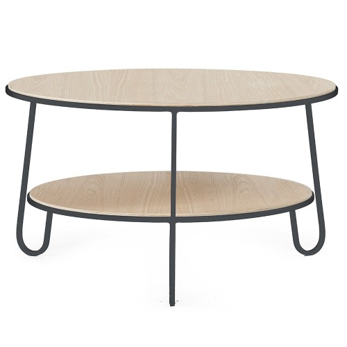 Tavolino Eugenie 70 cm rovere grigio ardesia Hartô