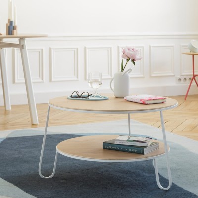 Tavolino Eugenie 70 cm rovere grigio ardesia Hartô 2