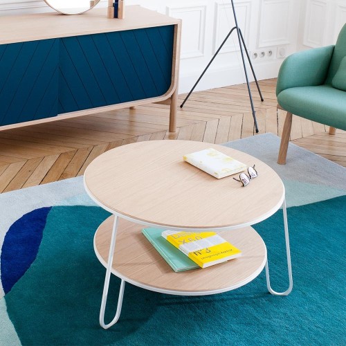 Eugénie coffee table 70 cm slate grey oak Hartô