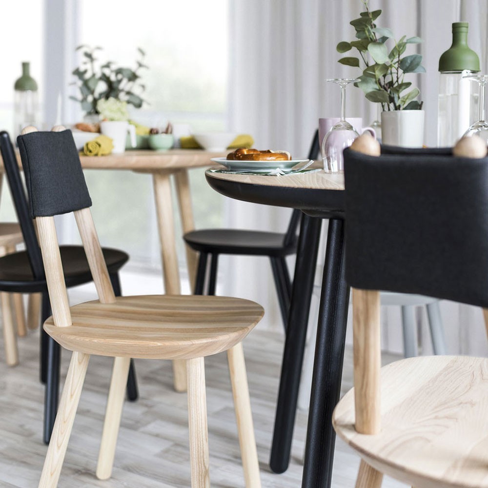 Naïve dining table grey Ø110cm Emko