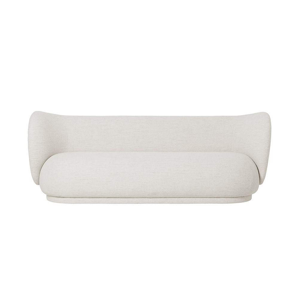 Rico 3-seater sofa white bouclé Ferm Living
