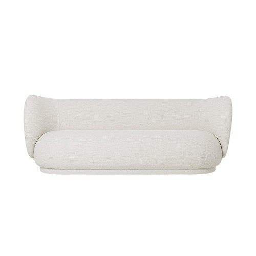 Rico 3-Sitzer lockiges weißes Sofa Ferm Living