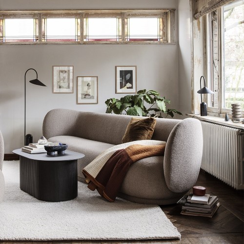 Canapé Rico 3 places blanc bouclé Ferm Living