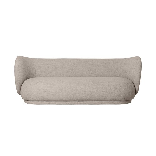 Canapé Rico 3 places sable bouclé Ferm Living