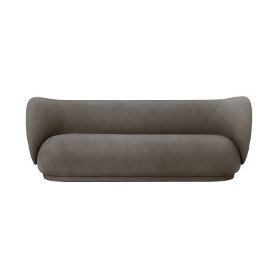 Rico 3-seater sofa brushed brown Ferm Living