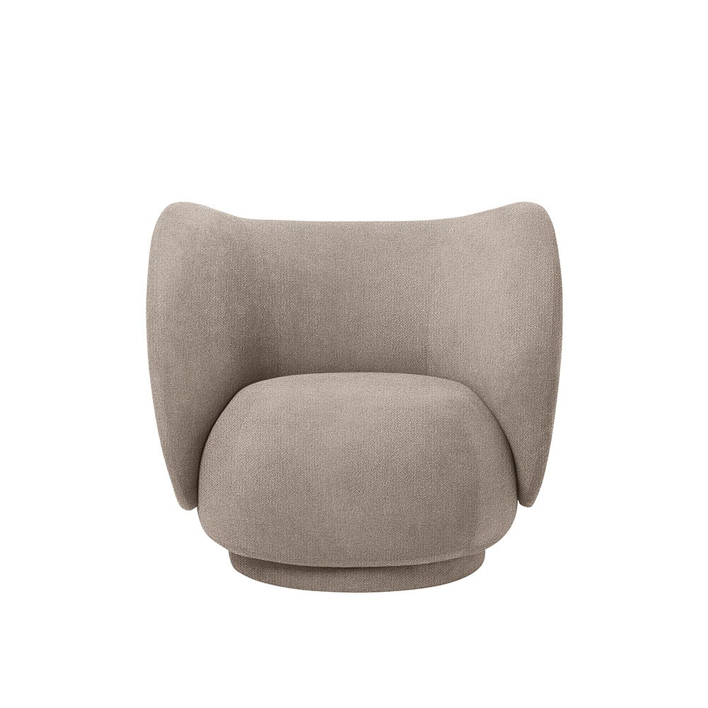 Rico fauteuil curly sand Ferm Living