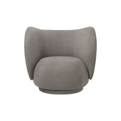 Rico armchair brushed brownish-grey Ferm Living