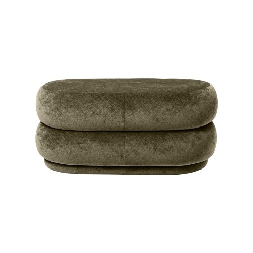 Oval pouffe green Ferm Living