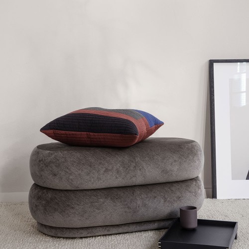 Ovale poef groen M Ferm Living