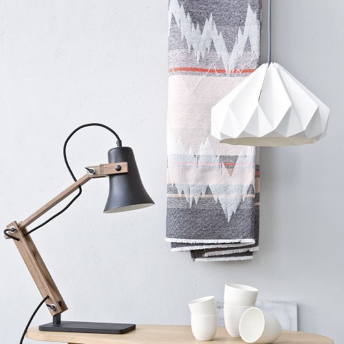 Origami hanglamp in wit kastanjepapier Snowpuppe