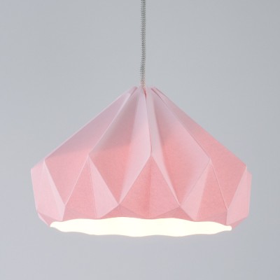 Origami hanger in roze kastanjepapier Snowpuppe 2