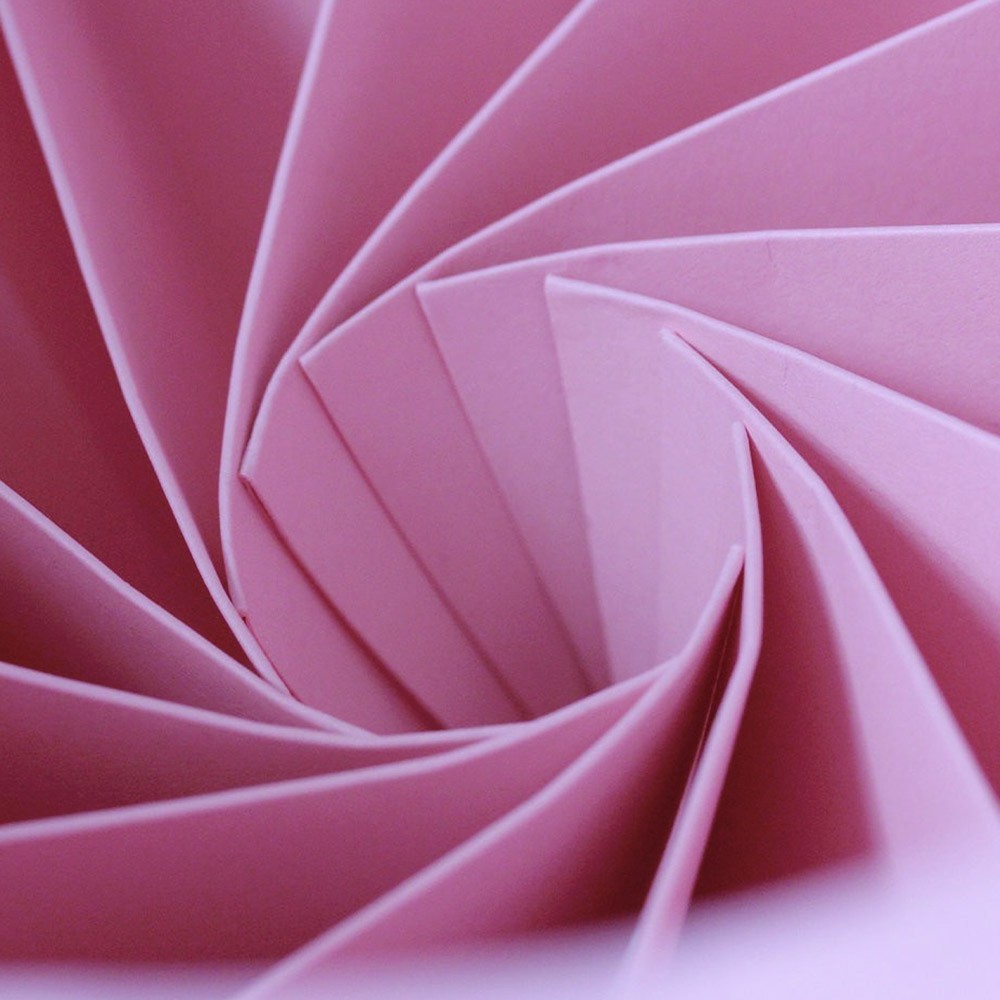 Colgante Origami en papel Castaño rosa Snowpuppe