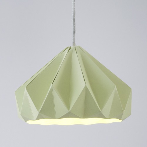 Suspension origami en papier Chestnut vert Snowpuppe
