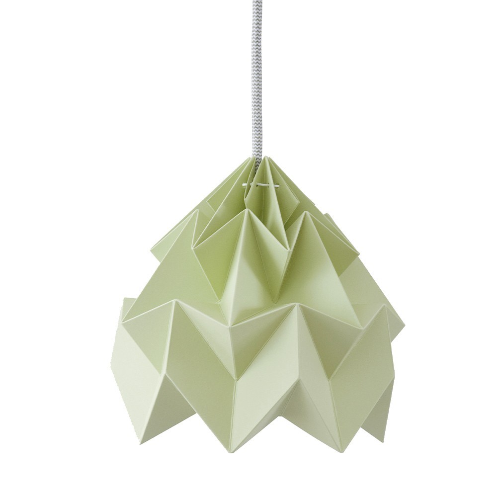 Origami papel colgante verde polilla otoño Snowpuppe