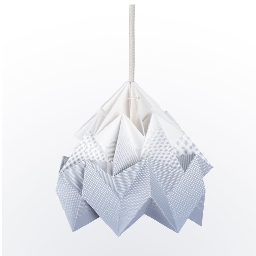 Suspension origami en papier Moth gris dégradé Snowpuppe