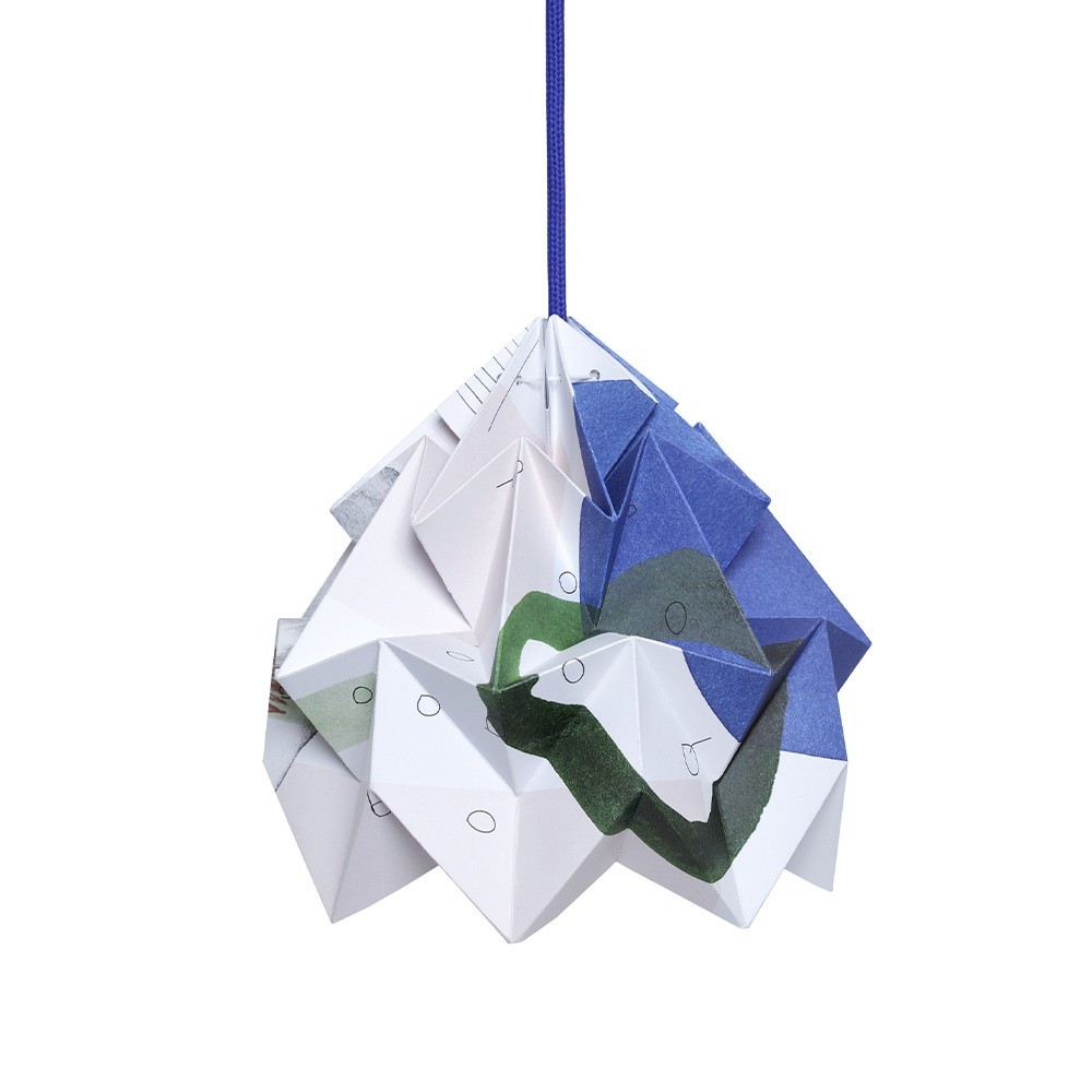 Motte Droom Origami Papier Anhänger Snowpuppe