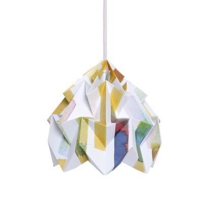 Lámpara colgante de papel origami Moth Midzomer Snowpuppe