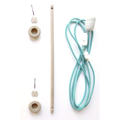 Lámpara de pared Klimoppe con suspensión Moth blanca y gris Snowpuppe