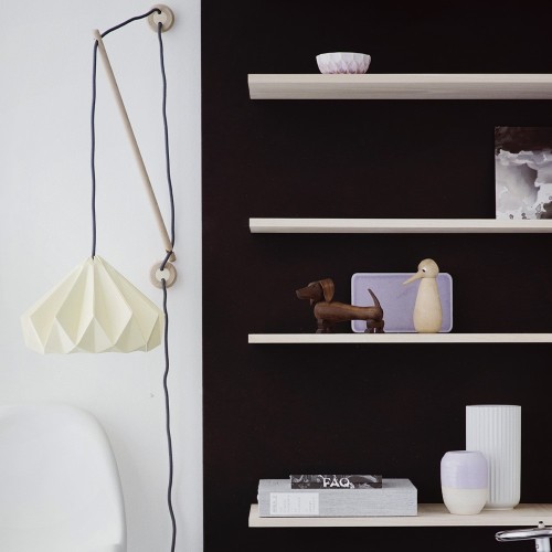 Wandlamp Klimoppe met hanglamp Kastanje kanariegeel Snowpuppe