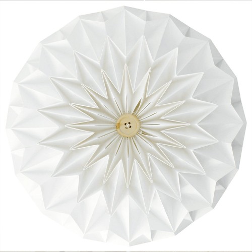 Lampada a sospensione Origami in carta Signature bianca Snowpuppe